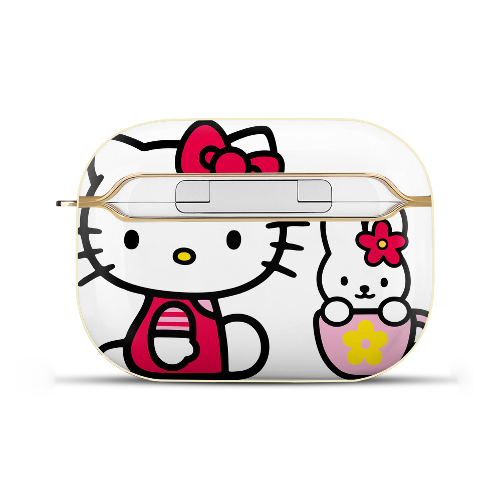 （画像用） Hello Kitty ハローキティ 【AirPods Pro用】ハードシェル保護ケース｜耐衝撃・防指紋・カラビナ付き商品仕様