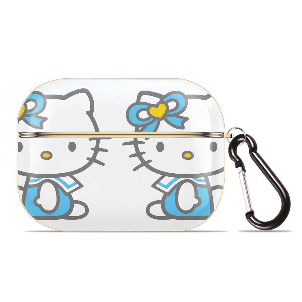 （画像用） Hello Kitty ハローキティ 【AirPods Pro用】ハードシェル保護ケース｜耐衝撃・防指紋・カラビナ付き商品仕様