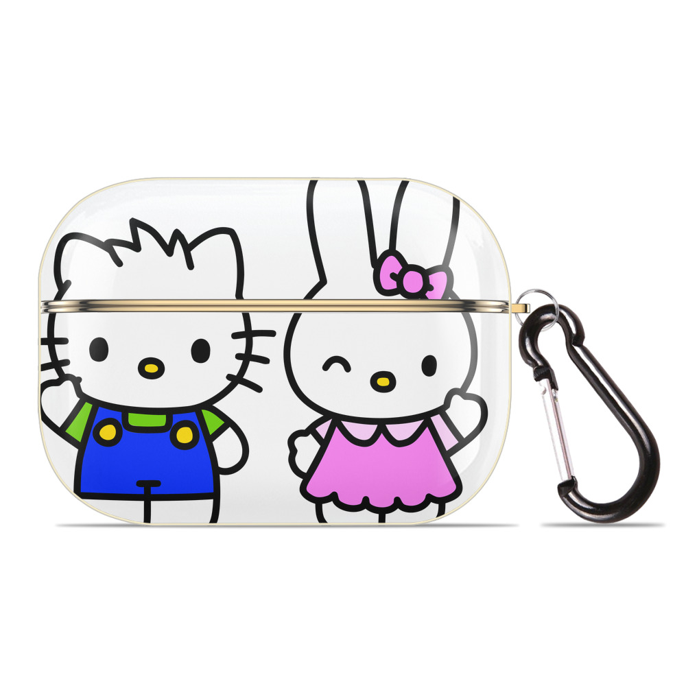 （画像用） Hello Kitty ハローキティ 【AirPods Pro用】ハードシェル保護ケース｜耐衝撃・防指紋・カラビナ付き商品仕様