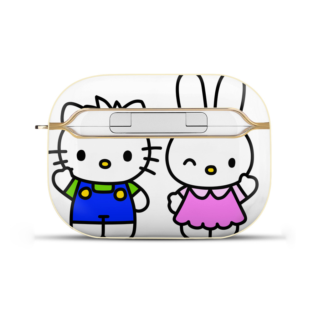 （画像用） Hello Kitty ハローキティ 【AirPods Pro用】ハードシェル保護ケース｜耐衝撃・防指紋・カラビナ付き商品仕様
