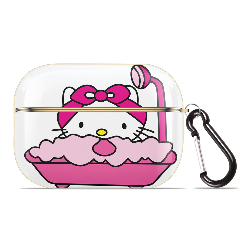 （画像用） Hello Kitty ハローキティ 【AirPods Pro用】ハードシェル保護ケース｜耐衝撃・防指紋・カラビナ付き商品仕様