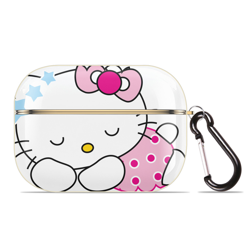 （画像用） Hello Kitty ハローキティ 【AirPods Pro用】ハードシェル保護ケース｜耐衝撃・防指紋・カラビナ付き商品仕様