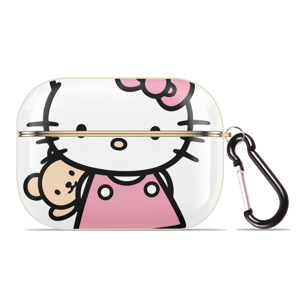 （画像用） Hello Kitty ハローキティ 【AirPods Pro用】ハードシェル保護ケース｜耐衝撃・防指紋・カラビナ付き商品仕様