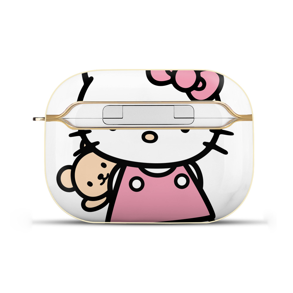 （画像用） Hello Kitty ハローキティ 【AirPods Pro用】ハードシェル保護ケース｜耐衝撃・防指紋・カラビナ付き商品仕様
