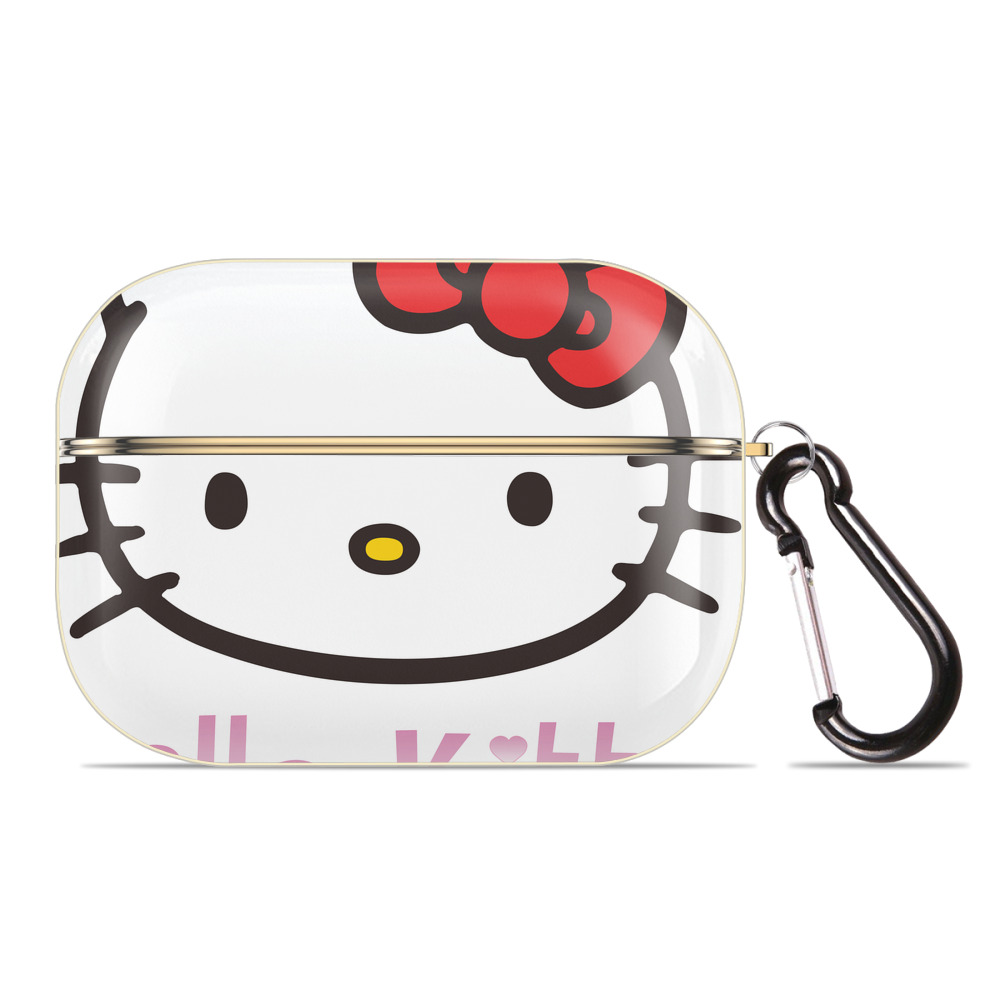 （画像用） Hello Kitty ハローキティ 【AirPods Pro用】ハードシェル保護ケース｜耐衝撃・防指紋・カラビナ付き商品仕様