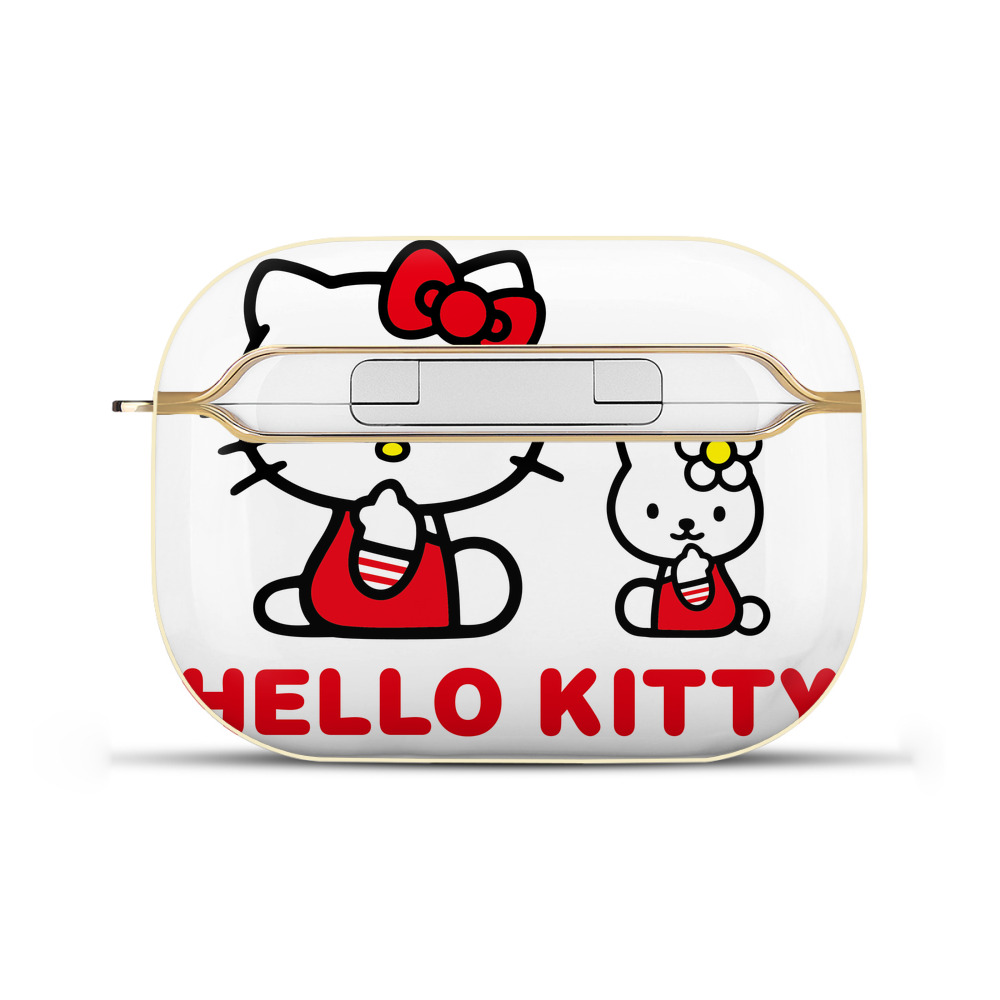 （画像用） Hello Kitty ハローキティ 【AirPods Pro用】ハードシェル保護ケース｜耐衝撃・防指紋・カラビナ付き商品仕様