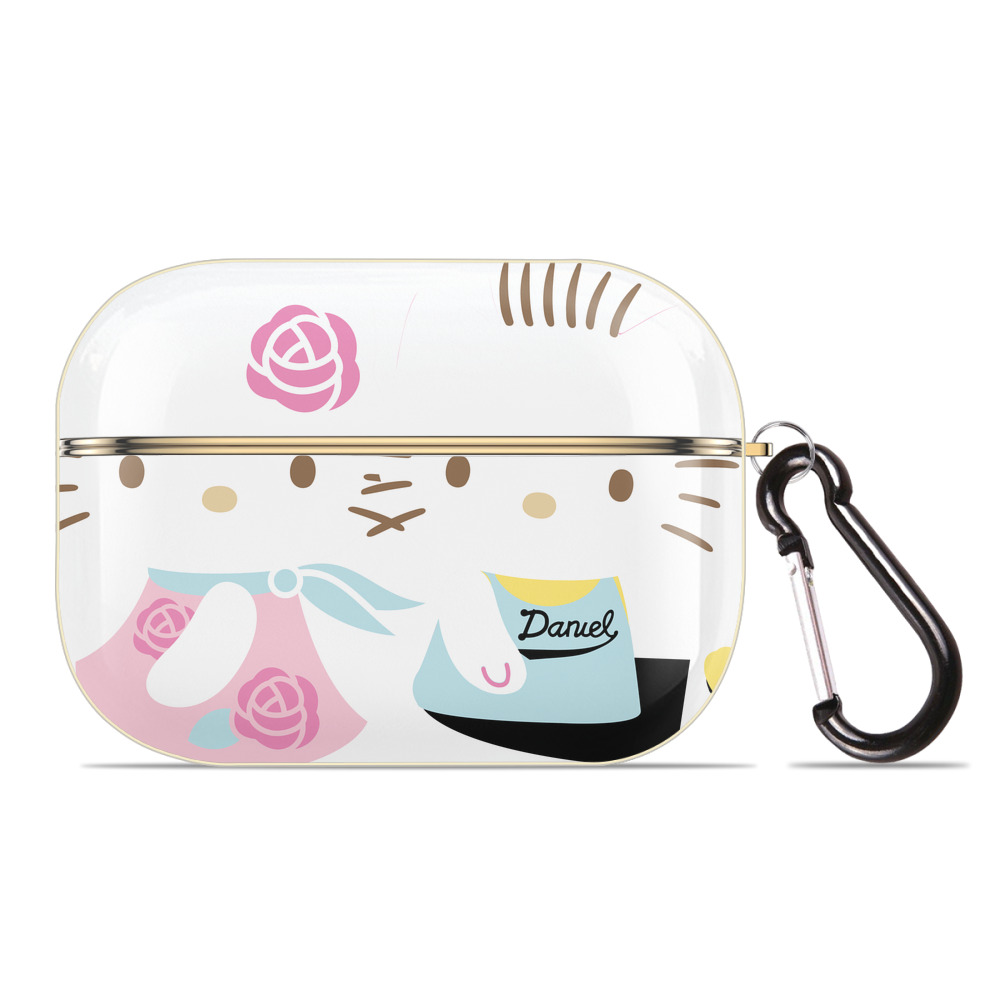 （画像用） Hello Kitty ハローキティ 【AirPods Pro用】ハードシェル保護ケース｜耐衝撃・防指紋・カラビナ付き商品仕様