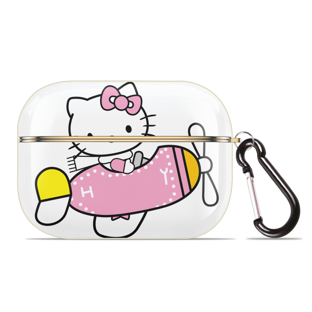 （画像用） Hello Kitty ハローキティ 【AirPods Pro用】ハードシェル保護ケース｜耐衝撃・防指紋・カラビナ付き商品仕様