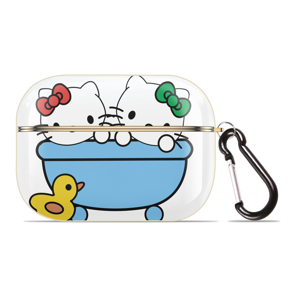 （画像用） Hello Kitty ハローキティ 【AirPods Pro用】ハードシェル保護ケース｜耐衝撃・防指紋・カラビナ付き商品仕様
