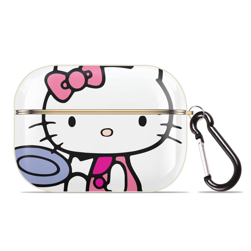 （画像用） Hello Kitty ハローキティ 【AirPods Pro用】ハードシェル保護ケース｜耐衝撃・防指紋・カラビナ付き商品仕様