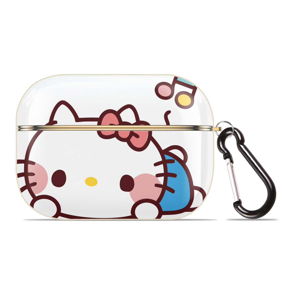 （画像用） Hello Kitty ハローキティ 【AirPods Pro用】ハードシェル保護ケース｜耐衝撃・防指紋・カラビナ付き商品仕様