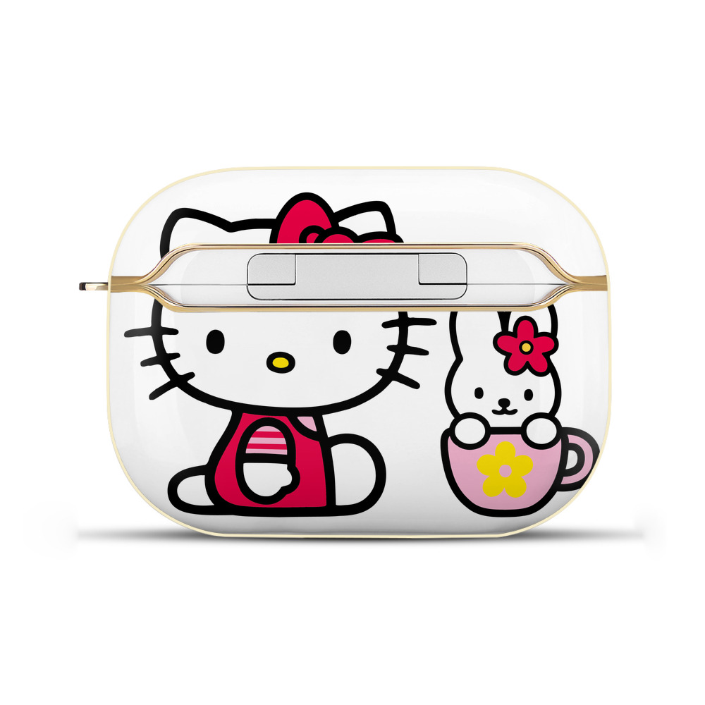 （画像用） Hello Kitty ハローキティ 【AirPods Pro用】ハードシェル保護ケース｜耐衝撃・防指紋・カラビナ付き商品仕様