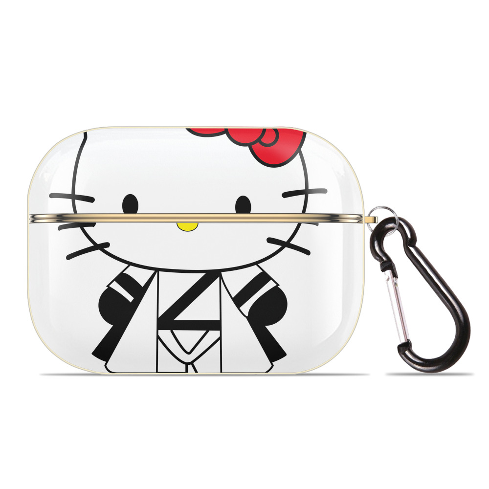 （画像用） Hello Kitty ハローキティ 【AirPods Pro用】ハードシェル保護ケース｜耐衝撃・防指紋・カラビナ付き商品仕様