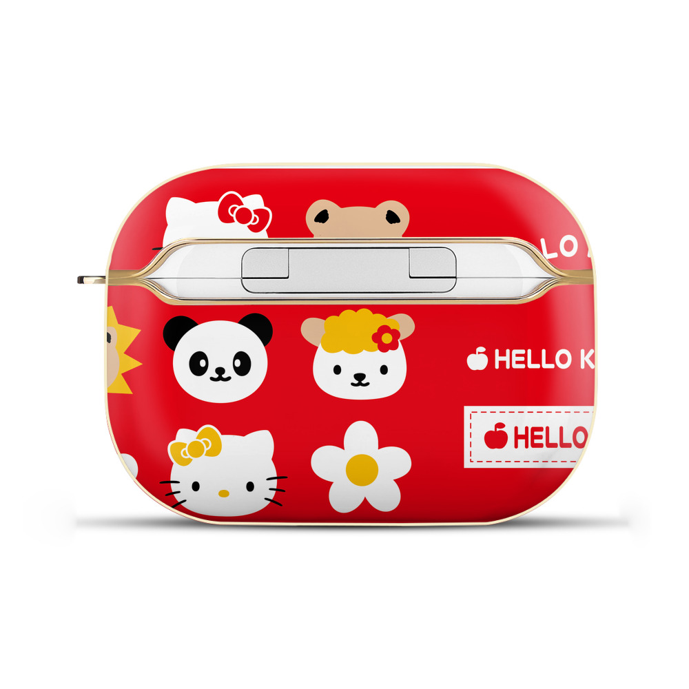 （画像用） Hello Kitty ハローキティ 【AirPods Pro用】ハードシェル保護ケース｜耐衝撃・防指紋・カラビナ付き商品仕様
