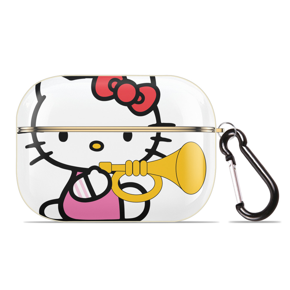 （画像用） Hello Kitty ハローキティ 【AirPods Pro用】ハードシェル保護ケース｜耐衝撃・防指紋・カラビナ付き商品仕様