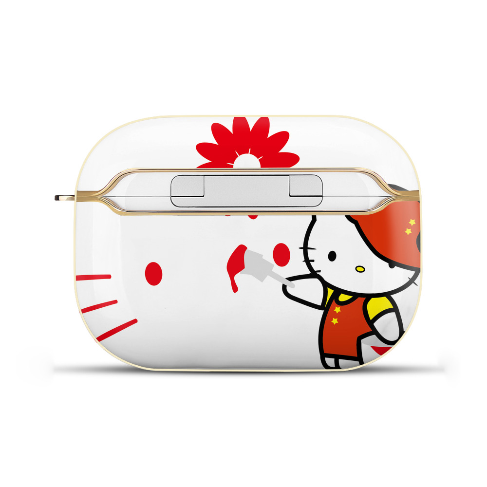 （画像用） Hello Kitty ハローキティ 【AirPods Pro用】ハードシェル保護ケース｜耐衝撃・防指紋・カラビナ付き商品仕様