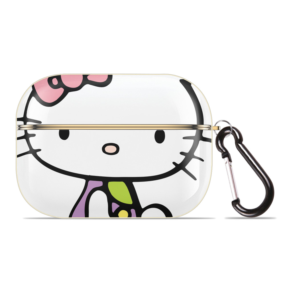 （画像用） Hello Kitty ハローキティ 【AirPods Pro用】ハードシェル保護ケース｜耐衝撃・防指紋・カラビナ付き商品仕様