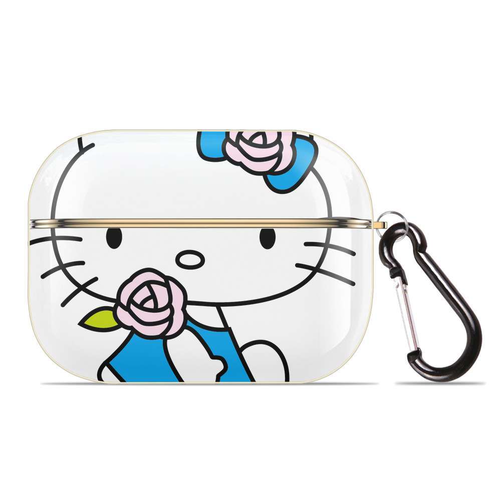（画像用） Hello Kitty ハローキティ 【AirPods Pro用】ハードシェル保護ケース｜耐衝撃・防指紋・カラビナ付き商品仕様