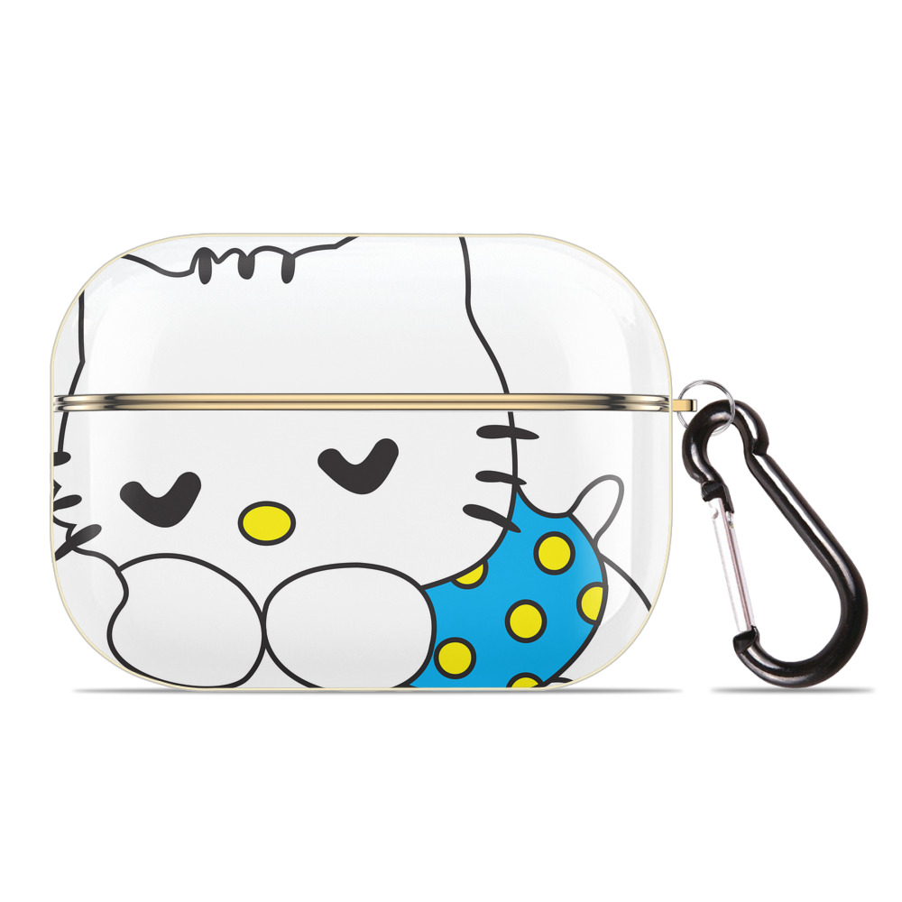 （画像用） Hello Kitty ハローキティ 【AirPods Pro用】ハードシェル保護ケース｜耐衝撃・防指紋・カラビナ付き商品仕様