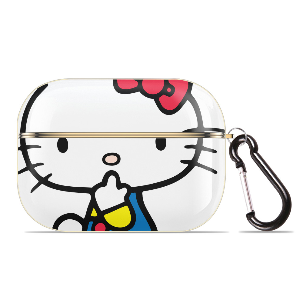 （画像用） Hello Kitty ハローキティ 【AirPods Pro用】ハードシェル保護ケース｜耐衝撃・防指紋・カラビナ付き商品仕様