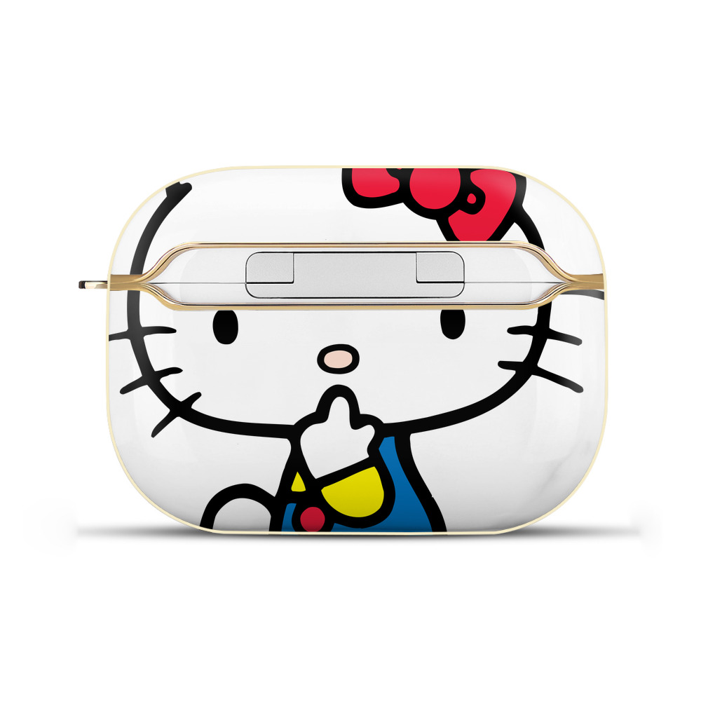 （画像用） Hello Kitty ハローキティ 【AirPods Pro用】ハードシェル保護ケース｜耐衝撃・防指紋・カラビナ付き商品仕様