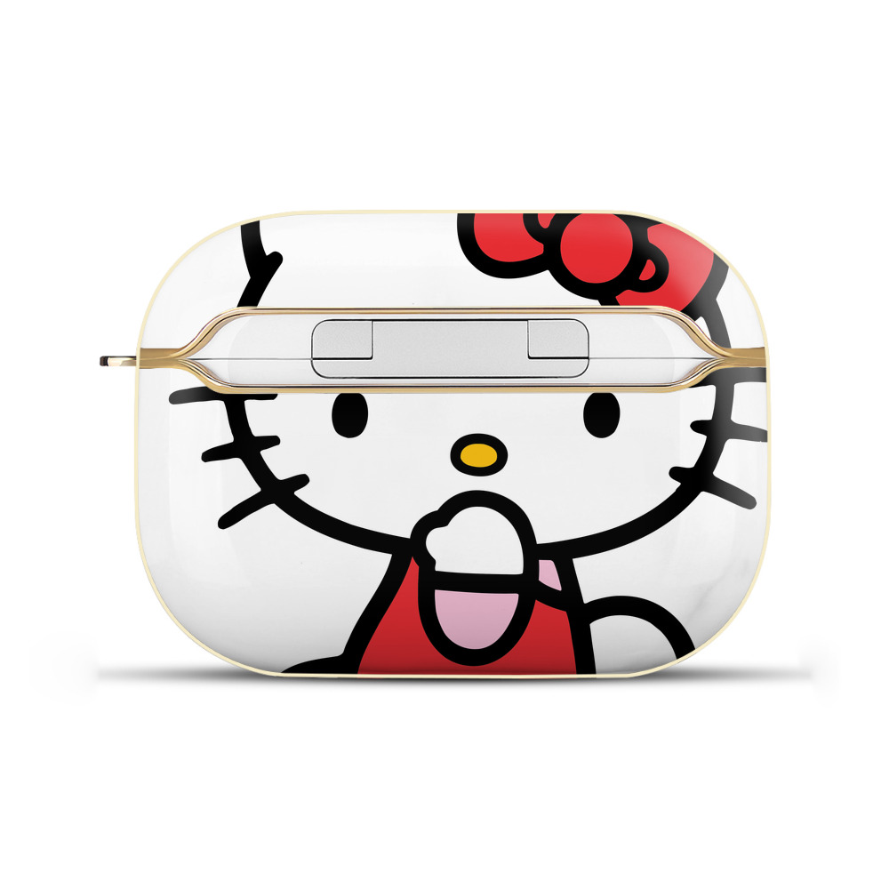 （画像用） Hello Kitty ハローキティ 【AirPods Pro用】ハードシェル保護ケース｜耐衝撃・防指紋・カラビナ付き商品仕様