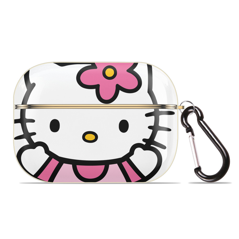 （画像用） Hello Kitty ハローキティ 【AirPods Pro用】ハードシェル保護ケース｜耐衝撃・防指紋・カラビナ付き商品仕様