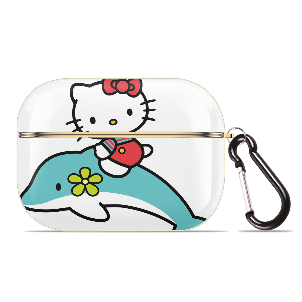 （画像用） Hello Kitty ハローキティ 【AirPods Pro用】ハードシェル保護ケース｜耐衝撃・防指紋・カラビナ付き商品仕様
