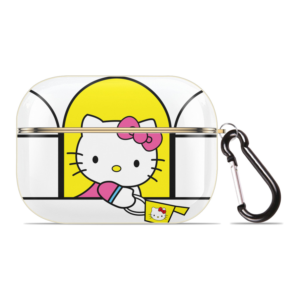 （画像用） Hello Kitty ハローキティ 【AirPods Pro用】ハードシェル保護ケース｜耐衝撃・防指紋・カラビナ付き商品仕様
