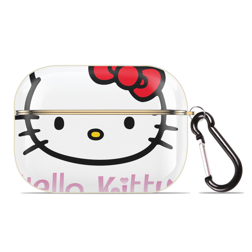 （画像用） Hello Kitty ハローキティ 【AirPods Pro用】ハードシェル保護ケース｜耐衝撃・防指紋・カラビナ付き商品仕様