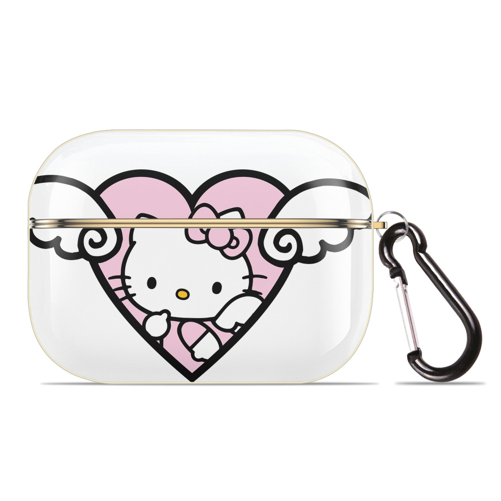 （画像用） Hello Kitty ハローキティ 【AirPods Pro用】ハードシェル保護ケース｜耐衝撃・防指紋・カラビナ付き商品仕様