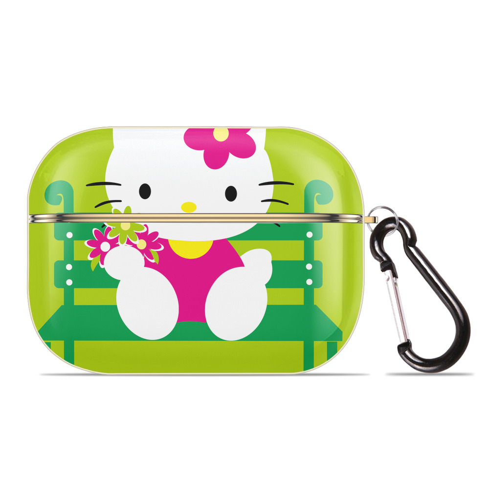（画像用） Hello Kitty ハローキティ 【AirPods Pro用】ハードシェル保護ケース｜耐衝撃・防指紋・カラビナ付き商品仕様