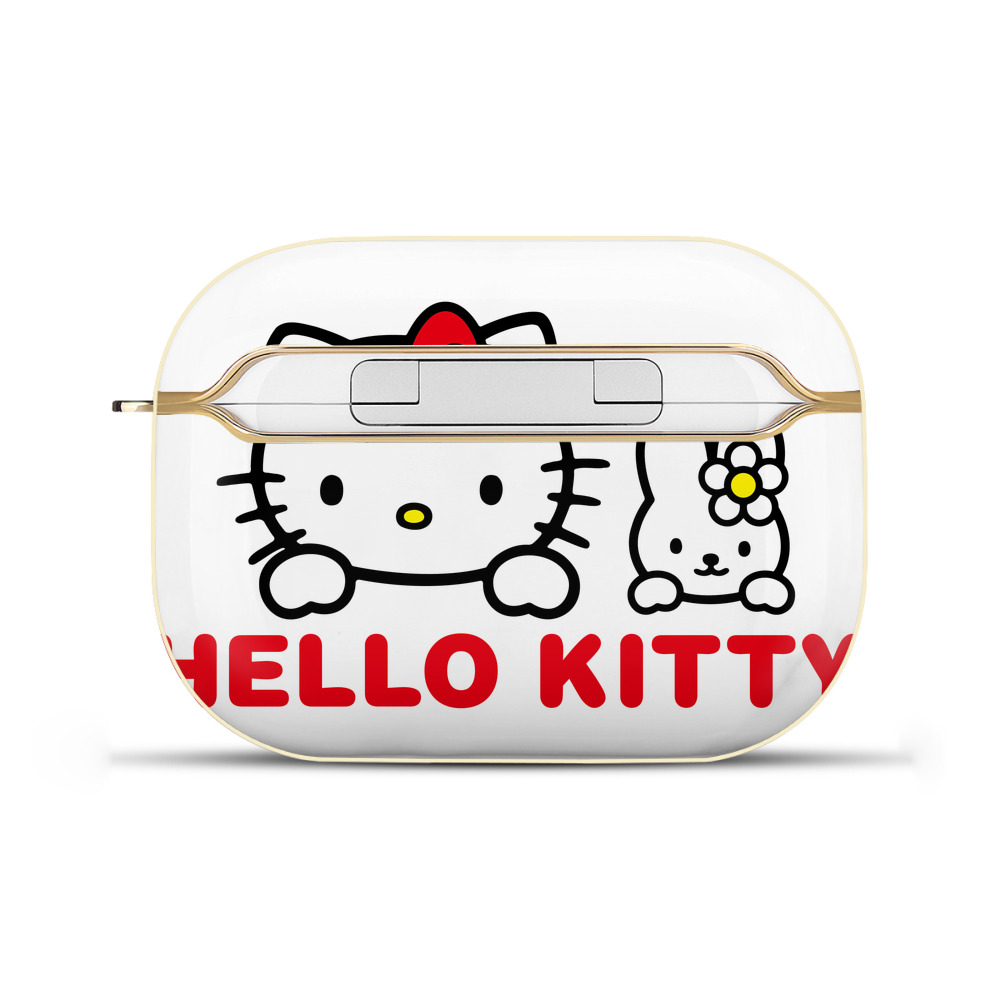 （画像用） Hello Kitty ハローキティ 【AirPods Pro用】ハードシェル保護ケース｜耐衝撃・防指紋・カラビナ付き商品仕様