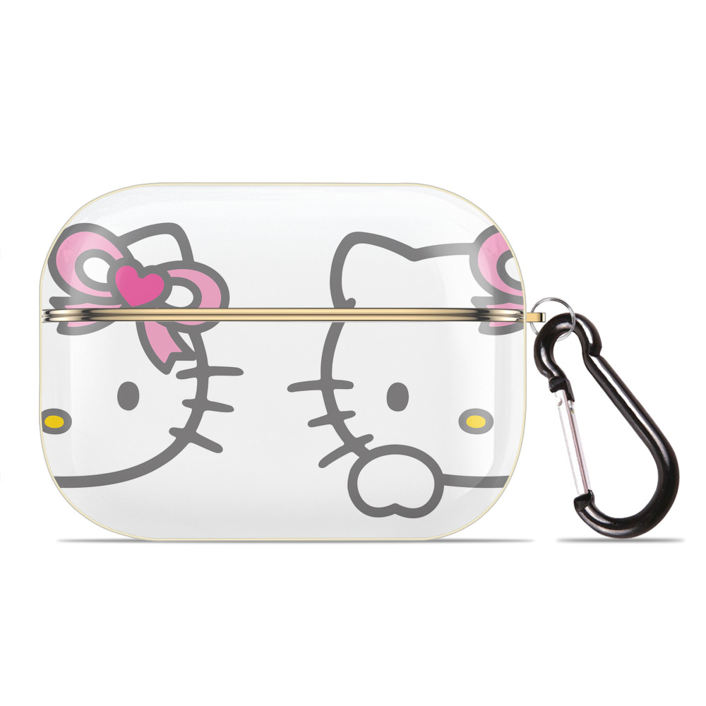 （画像用） Hello Kitty ハローキティ 【AirPods Pro用】ハードシェル保護ケース｜耐衝撃・防指紋・カラビナ付き商品仕様