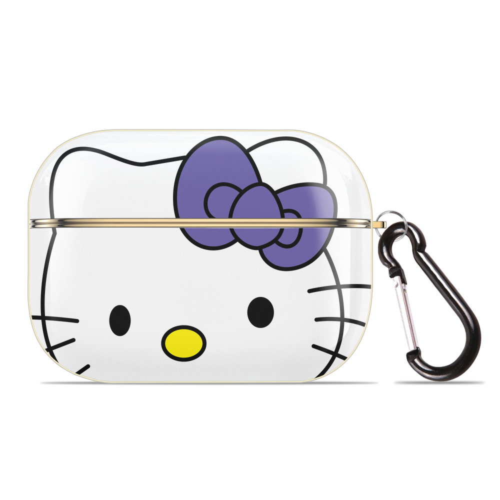 （画像用） Hello Kitty ハローキティ 【AirPods Pro用】ハードシェル保護ケース｜耐衝撃・防指紋・カラビナ付き商品仕様