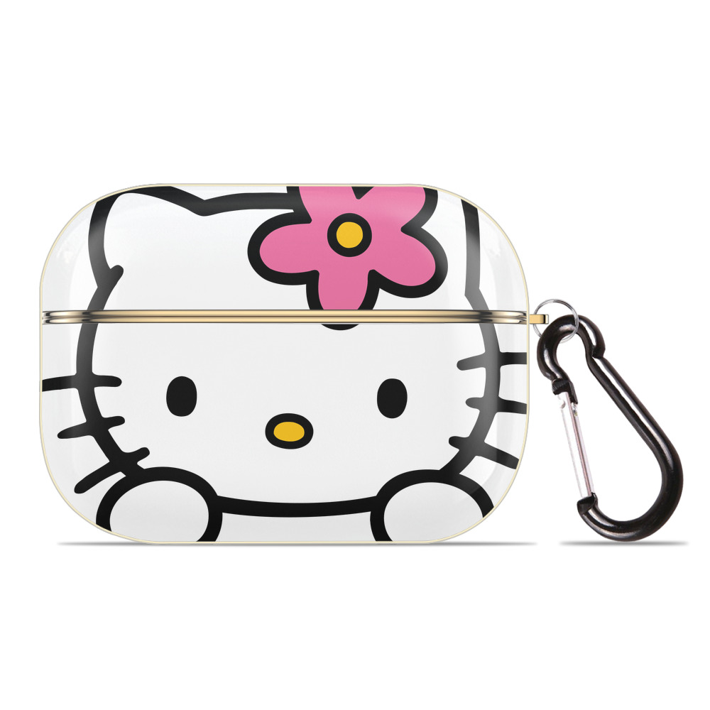（画像用） Hello Kitty ハローキティ 【AirPods Pro用】ハードシェル保護ケース｜耐衝撃・防指紋・カラビナ付き商品仕様