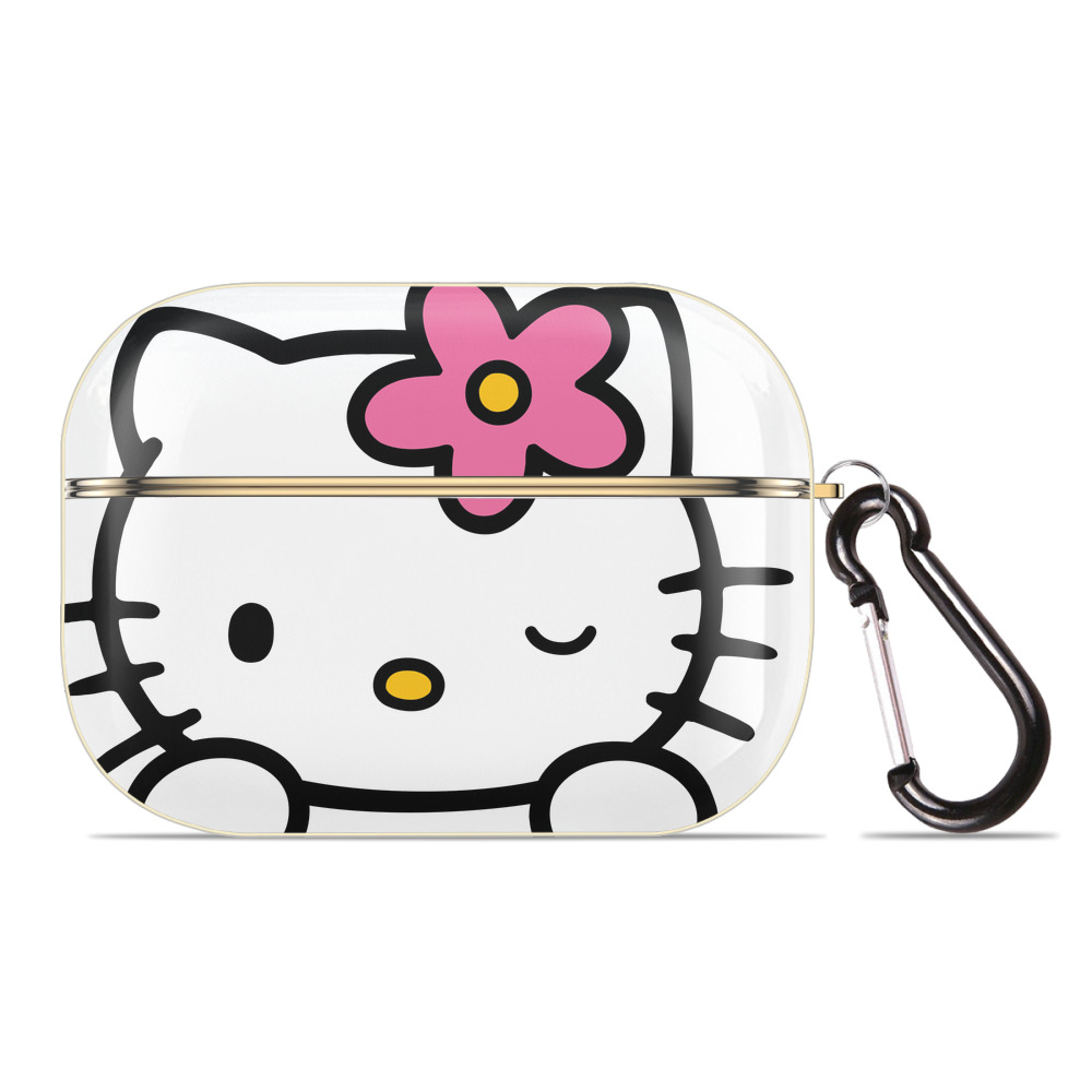 （画像用） Hello Kitty ハローキティ 【AirPods Pro用】ハードシェル保護ケース｜耐衝撃・防指紋・カラビナ付き商品仕様