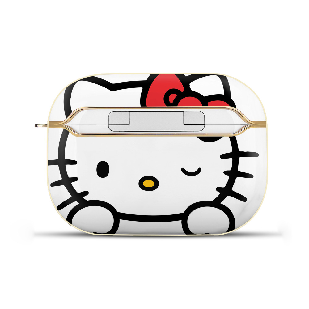 （画像用） Hello Kitty ハローキティ 【AirPods Pro用】ハードシェル保護ケース｜耐衝撃・防指紋・カラビナ付き商品仕様