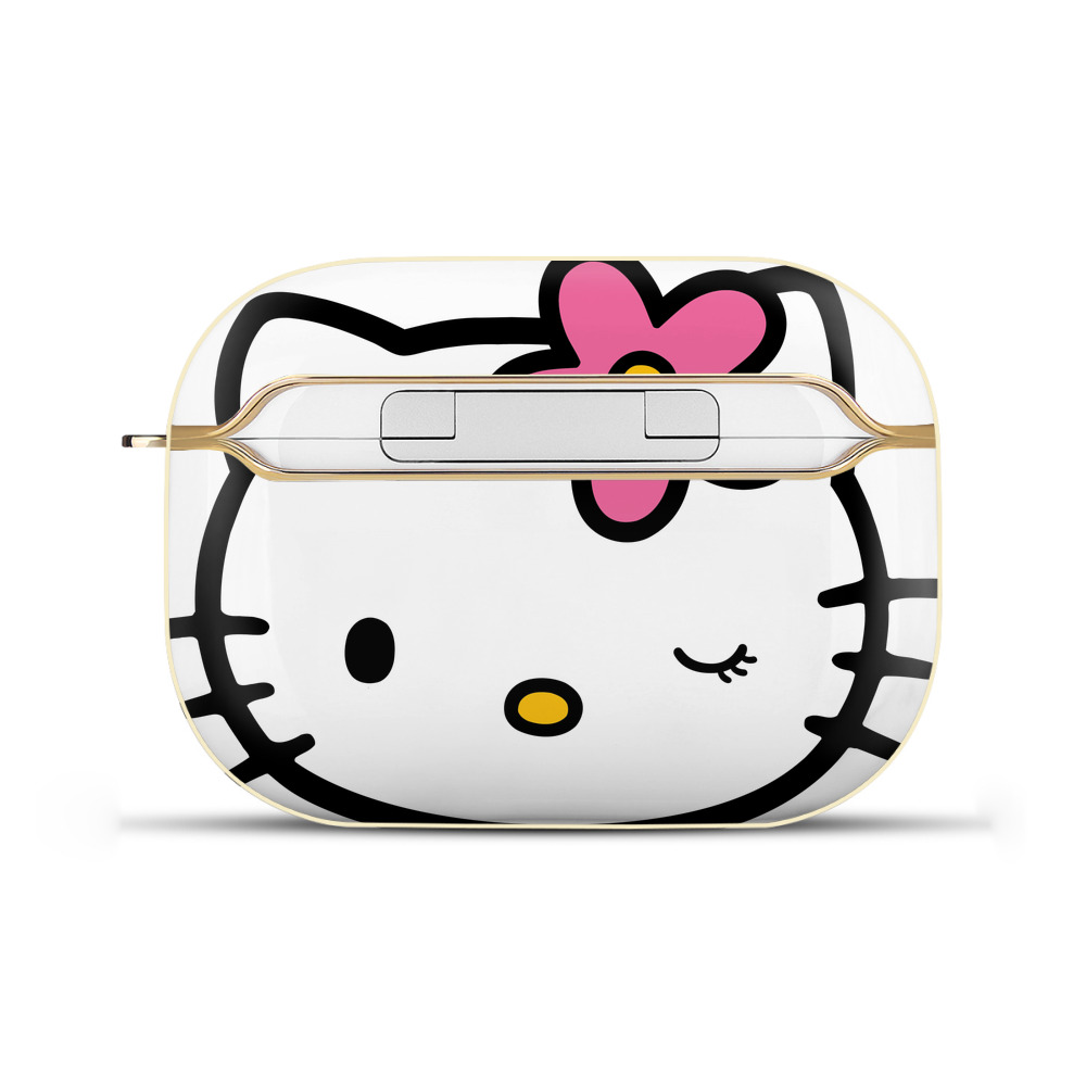 （画像用） Hello Kitty ハローキティ 【AirPods Pro用】ハードシェル保護ケース｜耐衝撃・防指紋・カラビナ付き商品仕様