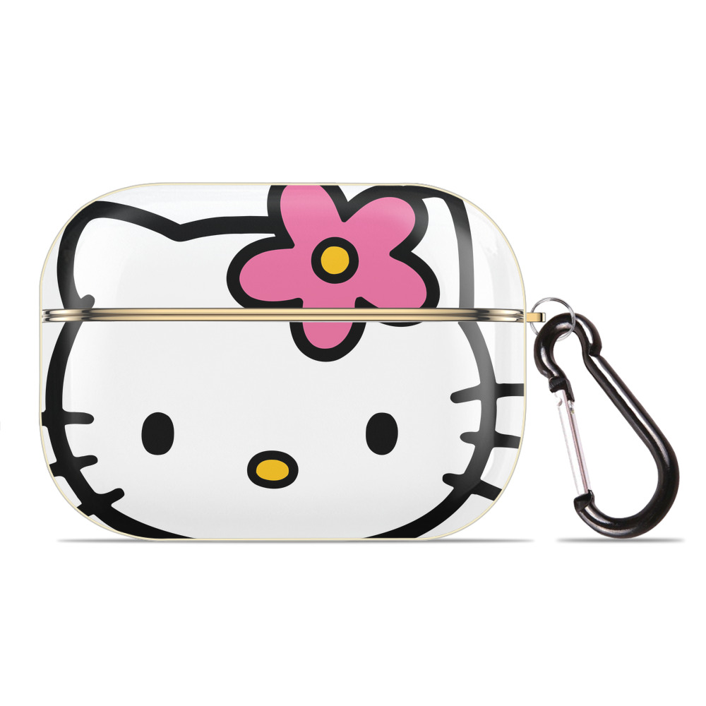 （画像用） Hello Kitty ハローキティ 【AirPods Pro用】ハードシェル保護ケース｜耐衝撃・防指紋・カラビナ付き商品仕様