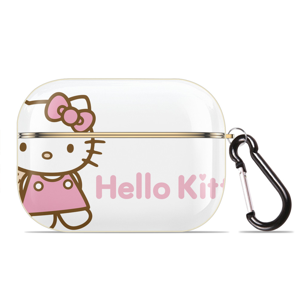 （画像用） Hello Kitty ハローキティ 【AirPods Pro用】ハードシェル保護ケース｜耐衝撃・防指紋・カラビナ付き商品仕様