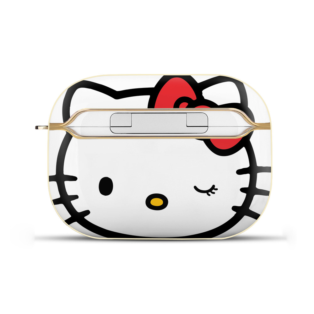 （画像用） Hello Kitty ハローキティ 【AirPods Pro用】ハードシェル保護ケース｜耐衝撃・防指紋・カラビナ付き商品仕様