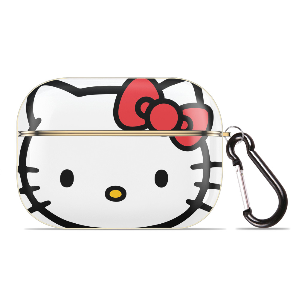 （画像用） Hello Kitty ハローキティ 【AirPods Pro用】ハードシェル保護ケース｜耐衝撃・防指紋・カラビナ付き商品仕様