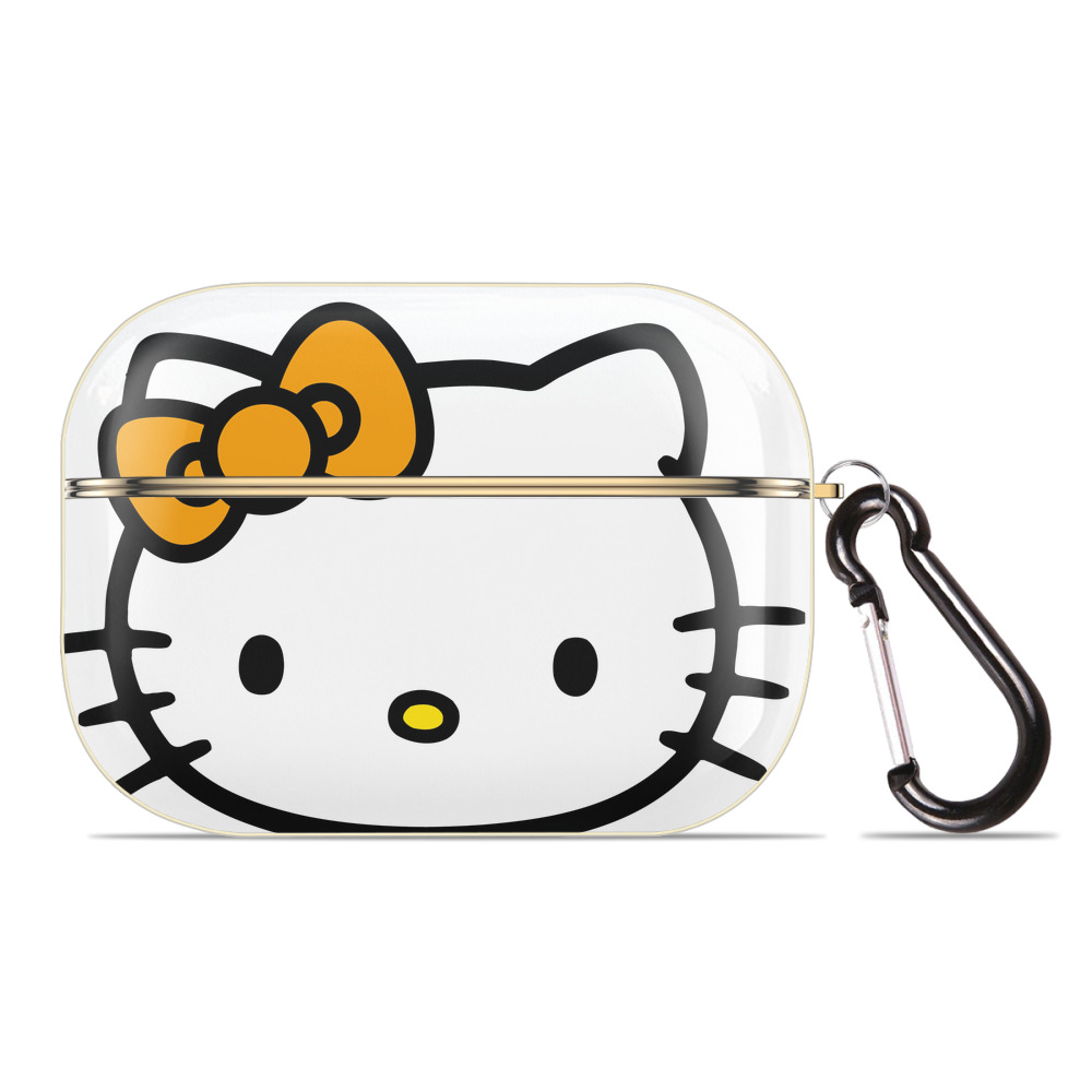 （画像用） Hello Kitty ハローキティ 【AirPods Pro用】ハードシェル保護ケース｜耐衝撃・防指紋・カラビナ付き商品仕様