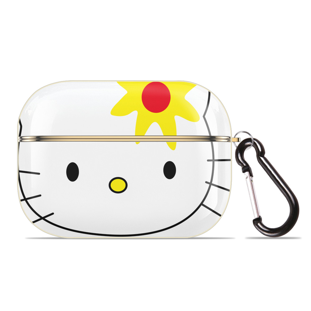 （画像用） Hello Kitty ハローキティ 【AirPods Pro用】ハードシェル保護ケース｜耐衝撃・防指紋・カラビナ付き商品仕様