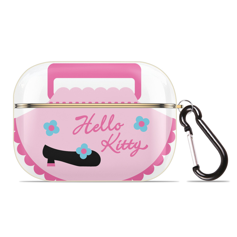 （画像用） Hello Kitty ハローキティ 【AirPods Pro用】ハードシェル保護ケース｜耐衝撃・防指紋・カラビナ付き商品仕様