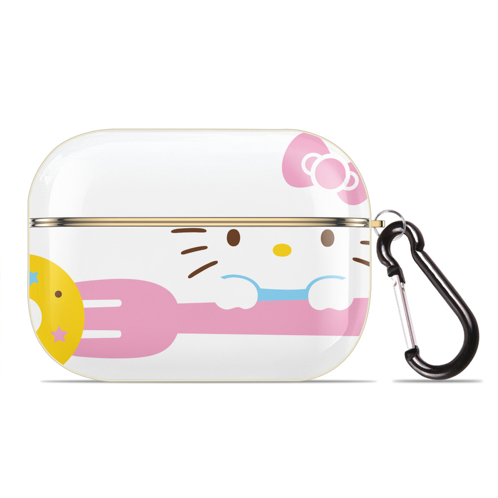 （画像用） Hello Kitty ハローキティ 【AirPods Pro用】ハードシェル保護ケース｜耐衝撃・防指紋・カラビナ付き商品仕様