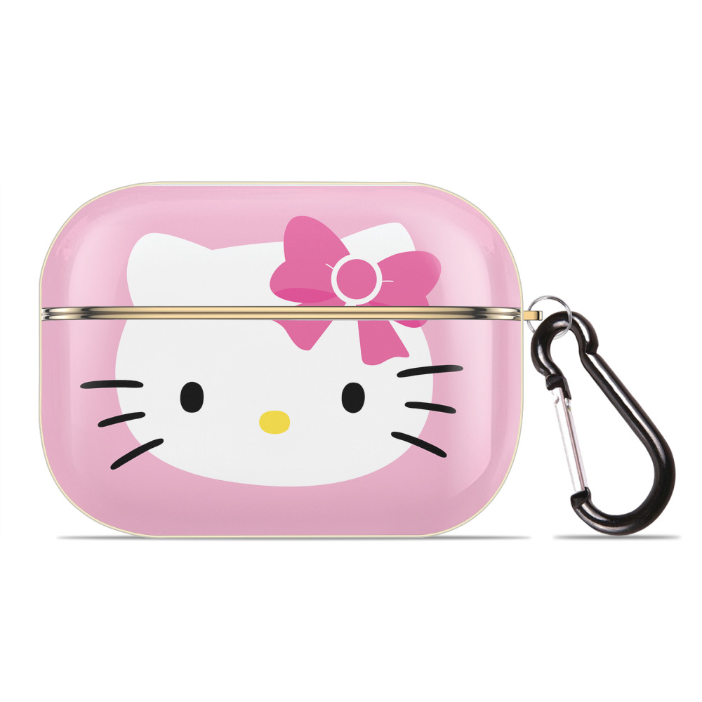（画像用） Hello Kitty ハローキティ 【AirPods Pro用】ハードシェル保護ケース｜耐衝撃・防指紋・カラビナ付き商品仕様