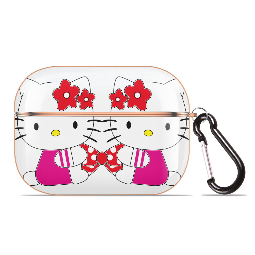（画像用） Hello Kitty ハローキティ 【AirPods Pro用】ハードシェル保護ケース｜耐衝撃・防指紋・カラビナ付き商品仕様