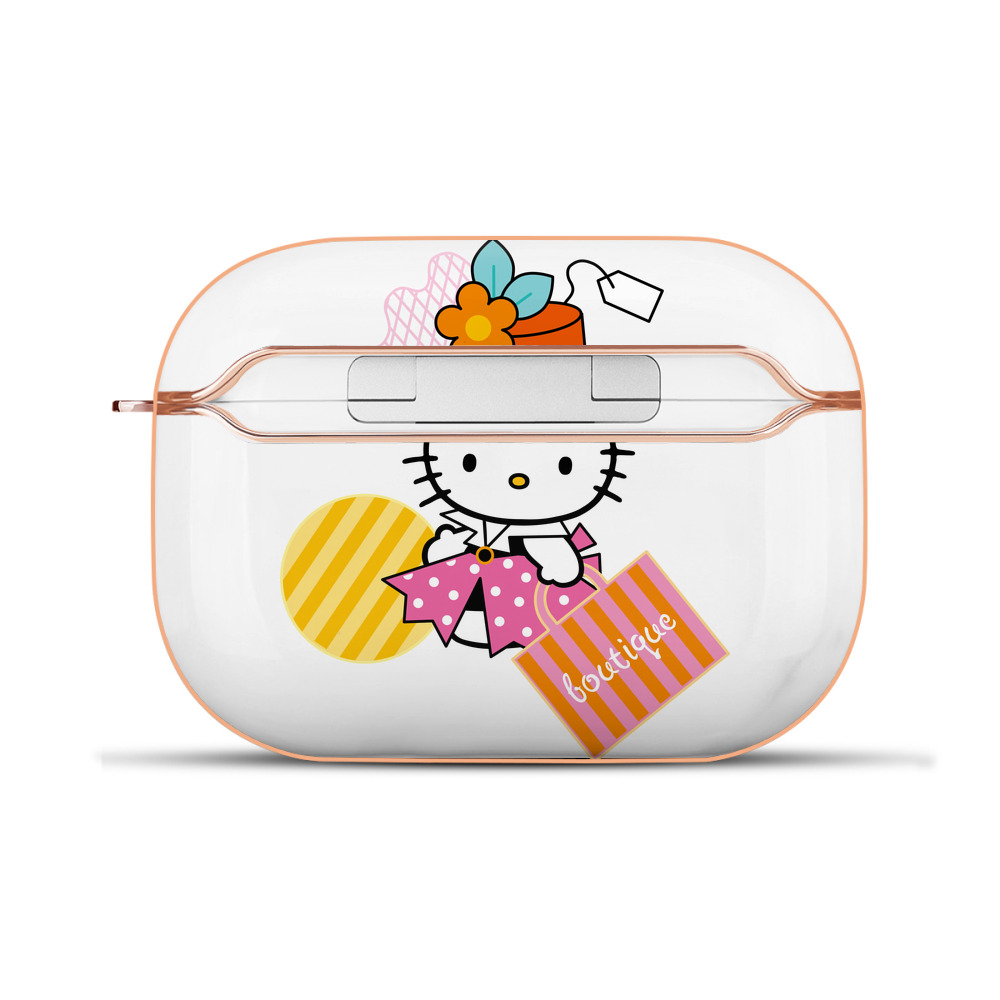 （画像用） Hello Kitty ハローキティ 【AirPods Pro用】ハードシェル保護ケース｜耐衝撃・防指紋・カラビナ付き商品仕様